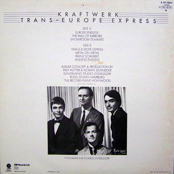 Trans Europe Express LP Back Cover
